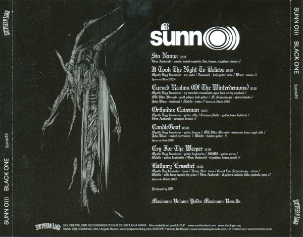 sunn O))) Black One